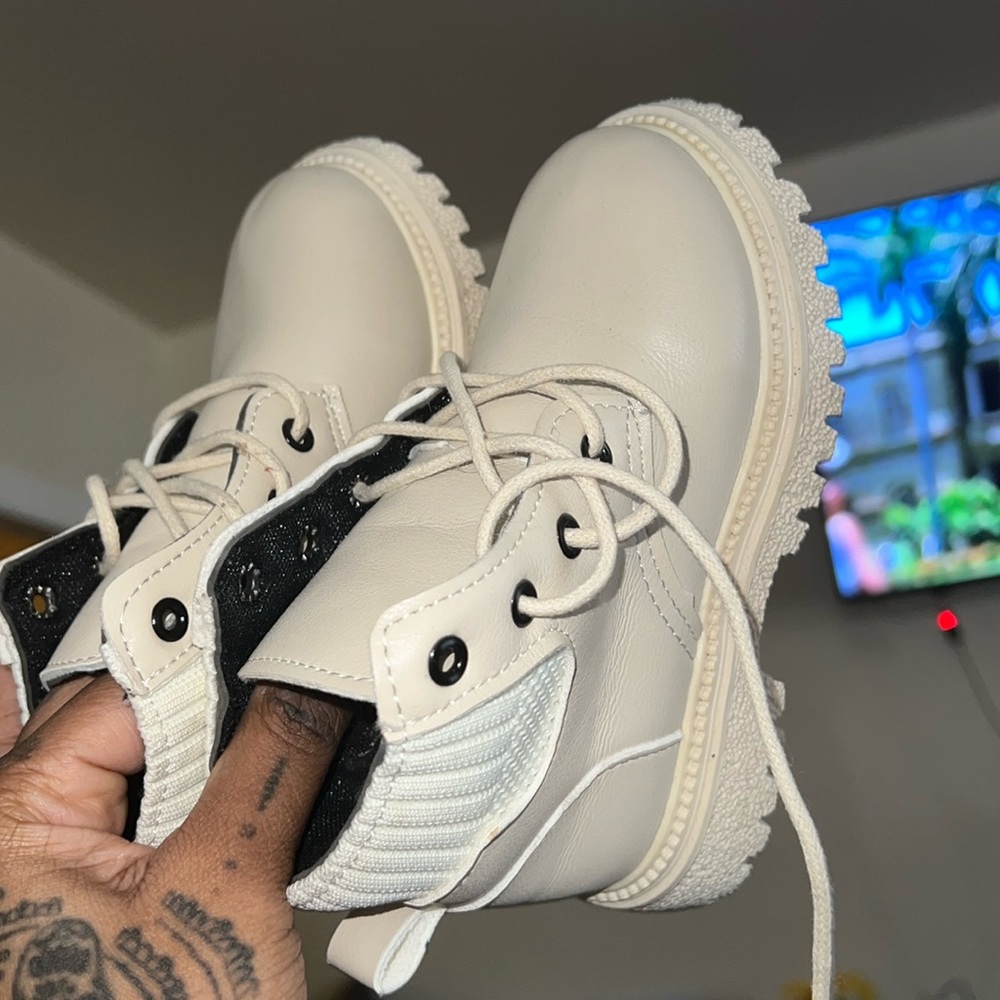 Tan boots